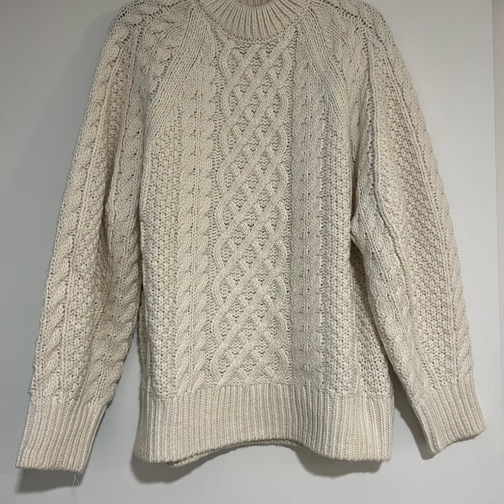 H&M Woman’s Ivory Cable Knit Sweater